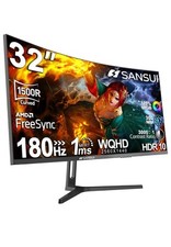 Monitor para jogos curvo SANSUI 32 polegadas WQHD 2560 x 1440 180Hz curvo 1500R NOVO OB✅ comprar usado  Enviando para Brazil