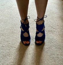 Blue suede aquazzura for sale  ILFRACOMBE