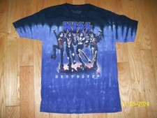 Camiseta Kiss Destroyer Vintage Azul Líquido 2005 Tamanho Médio comprar usado  Enviando para Brazil