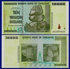 ZIMBABWE 10 TRILLION DOLLARS, 2008, P-88, AA PREFIX AU BANK NOTE - UV PASSED na sprzedaż  Wysyłka do Poland
