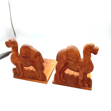 Antique bookends wooden for sale  MIRFIELD