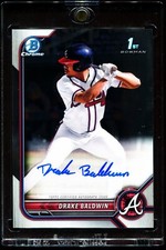 Drake Baldwin 2022 Bowman Chrome Draft controle remoto automático comprar usado  Enviando para Brazil