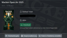 Harder tickets wacken gebraucht kaufen  Laupheim