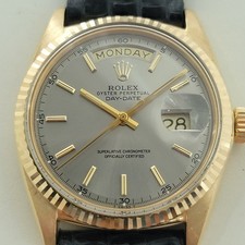 Rolex Day Date 1803 ouro maciço 18k masculino President automático década de 1970 vintage RA610 comprar usado  Enviando para Brazil