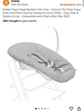 Conjunto recém-nascido Stokke Tripp Trapp - Cinza - Até 9 quilos / 20 libras, usado comprar usado  Enviando para Brazil