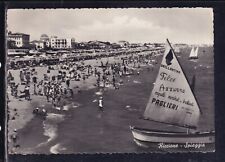 Cartolina riccione spiaggia usato  Italia