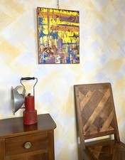 Tela dipinta mano usato  Villachiara