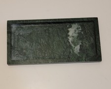 Linda bandeja de banheiro de mármore luxo pedra natural verde 9,5 x 4,5 comprar usado  Enviando para Brazil