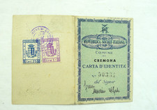 17 APRILE 1945 RSI REPUBBLICA SOCIALE ITALIANA CARTA D'IDENTITA CREMONA CASTELV comprar usado  Enviando para Brazil