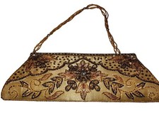 Gold beaded bag for sale  PENZANCE