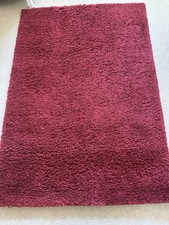 Red shaggy rug for sale  LONDON
