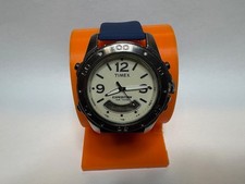 Timex Expedition WR100m relógio combo digital/analógico, aço inoxidável. faixa azul comprar usado  Enviando para Brazil