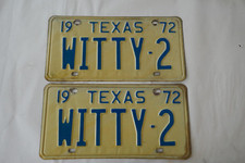 1972 texas license for sale  Houston