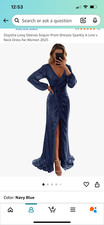 Long dress sequin for sale  Spencer