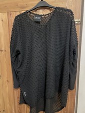 Ladies black top for sale  HALIFAX