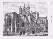 1873 antique print for sale  ASHFORD