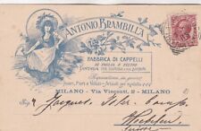 Cartolina pubblicitaria testat usato  Palermo
