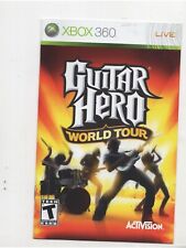 Guitar Hero World Tour Xbox 360 SOMENTE MANUAL Autêntico Original comprar usado  Enviando para Brazil