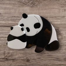 Panda acrylic brooch for sale  STURMINSTER NEWTON