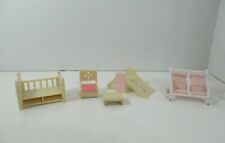 Carrinho duplo Sylvanian Families Calico Critters cadeira berço deslizante USADO falhas comprar usado  Enviando para Brazil
