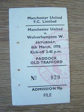 Ticket 1975 cup for sale  EDINBURGH