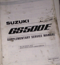 Suzuki gs500t supplementary for sale  ASHFORD