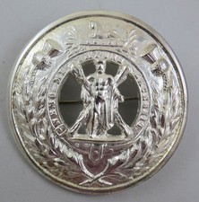 Military plaid brooch for sale  LONDON