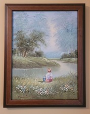 Vintage oil canvas for sale  Lockport