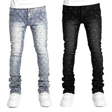 Novas Calças Jeans Masculinas de Luxo Diamante Strass Moda Alta Qualidade 2 Cores comprar usado Novas Calças Jeans Masculinas de Luxo Diamante Strass Moda Alta Qualidade 2 Cores comprar usado  Enviando para Brazil