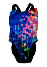 Fantasia de Natação SPEEDO Meninas Digi Plmt Spbk Jf Preto Azul Tamanho 8 Anos 40 comprar usado  Enviando para Brazil