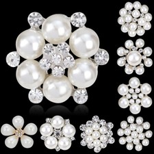 1 peça broche de casamento buquê de cristal strass pérola falsa noiva dama de honra, usado comprar usado  Enviando para Brazil