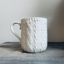 Suéter de nó de cabo branco grande Yankee Candle frasco de cerâmica suporte de vela  comprar usado  Enviando para Brazil