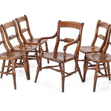 C.19th set elm for sale  OTLEY