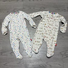 Pacote Magnetic Me 0-3 meses algodão orgânico e bambu footie dormentes babado comprar usado  Enviando para Brazil