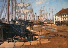 Usado, Gribble Poole Quay Railway Harbour Scene Dorset Print comprar usado  Enviando para Brazil