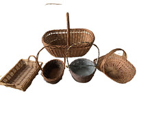straw baskets handles for sale  CONSETT