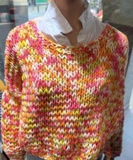 Handgestrickter pullover gelat gebraucht kaufen  Recklinghausen