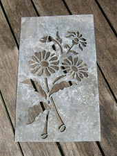 Ancien pochoir zinc d'occasion  Neuville-aux-Bois