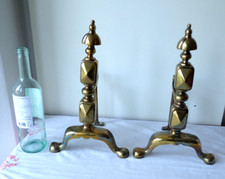 Pair vintage brass for sale  BADMINTON