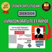 Autocollant carte étudiant d'occasion  Toulouse-
