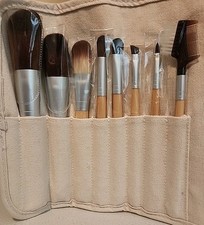 Nuevo juego de brochas de maquillaje de 8 piezas en estuche de almacenamiento de lona segunda mano  Embacar hacia Mexico