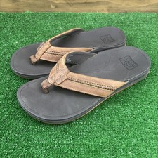 Sandálias tanga Reef flip-flop masculina couro sintético marrom tamanho 8 chinelos confortáveis comprar usado  Enviando para Brazil