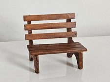Banco de madeira vintage miniatura para casa de bonecas móveis de jardim de fadas meados do século comprar usado Banco de madeira vintage miniatura para casa de bonecas móveis de jardim de fadas meados do século comprar usado  Enviando para Brazil