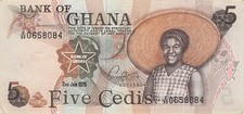 Ghana 5 Cedis 1975 segunda mano  Embacar hacia Mexico