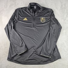 Pulôver masculino Adidas Las Vegas Golden Knights Aero Ready 1/4 zíper manga longa GG, usado comprar usado  Enviando para Brazil