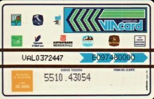 Scheda tessera viacard usato  Albenga