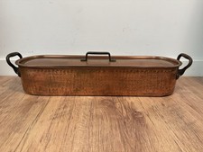 Francês artesão antigo? Chaleira de cobre para caçador furtivo de peixes com tampa e elevador comprar usado  Enviando para Brazil