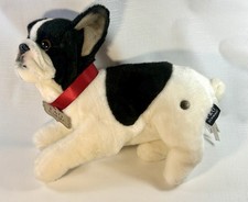 Pelúcia FAO Schwarz French Bulldog Puppy Black White Bicho de Pelúcia 12" comprar usado  Enviando para Brazil