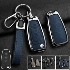 Capa chave de carro couro liga de zinco para Ford Focus Mondeo C-Max Transit Grand comprar usado  Enviando para Brazil