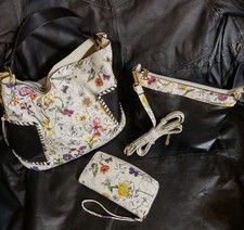 Floral leather handbag for sale  Taylors